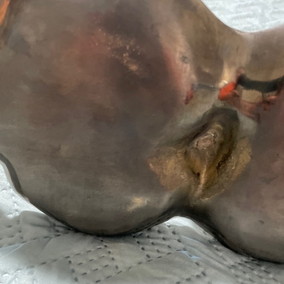 Art Nouveau Maiden Card Tray/Twin Sectioned Fruit Dish 8” - Picture 8 of 15